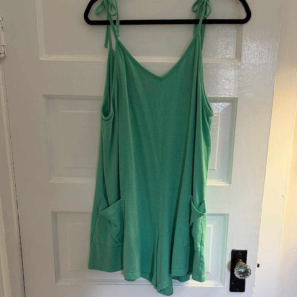 Jungmaven Green Sleeveless Romper Sespe Short